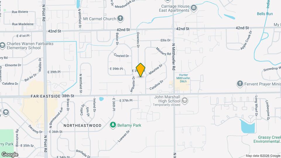 9819 Bishop Ct Map and Location Details