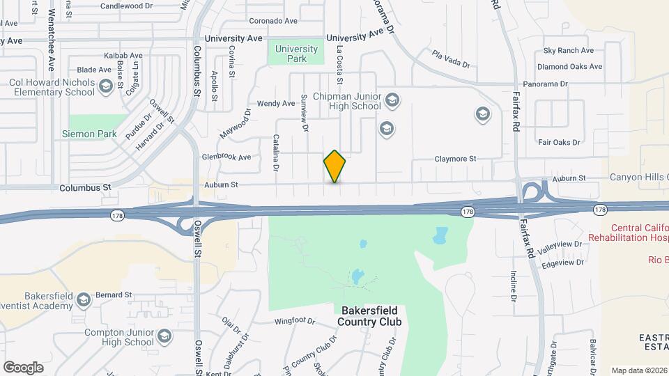 4621 Auburn St Map and Location Details