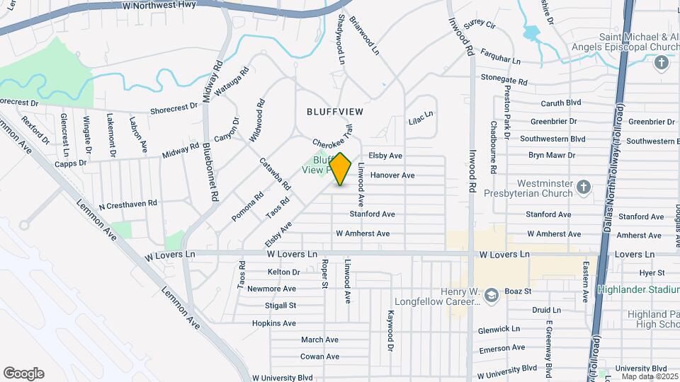4711 Purdue Ave Map and Location Details
