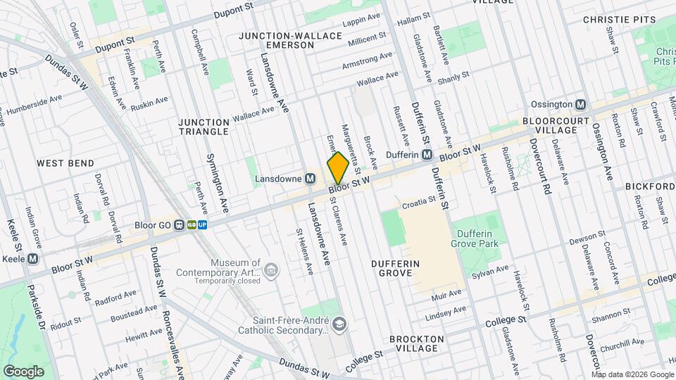 1239 Bloor St W Map and Location Details