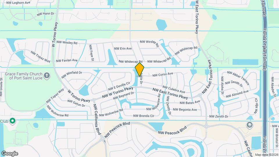 6480 NW Volucia Dr Map and Location Details