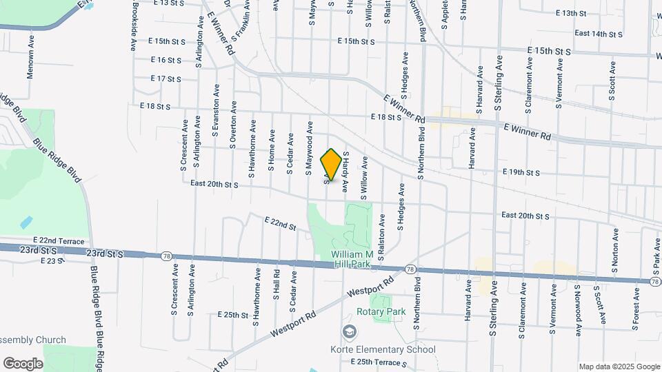 1937 S Ash Ave Map and Location Details
