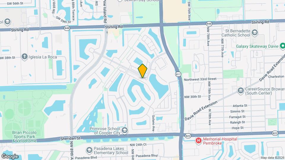 8289 NW 38th St Map and Location Details