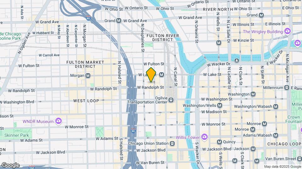 600 W Randolph St Map and Location Details