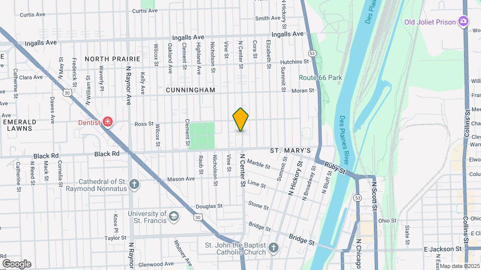 811 N Center St, Unit 1 Map and Location Details