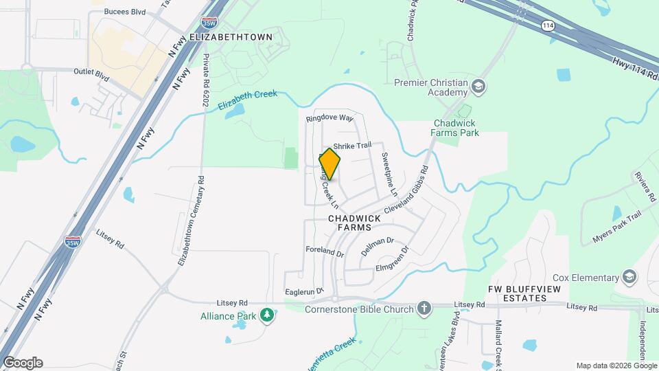 15628 Landing Creek Ln Map and Location Details