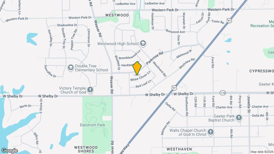856 White Clover Ln Map and Location Details