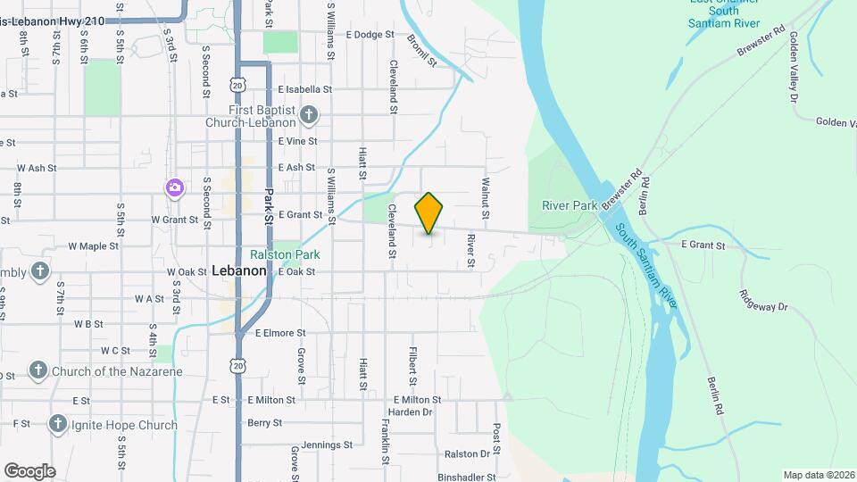 622 E Grant St Map and Location Details