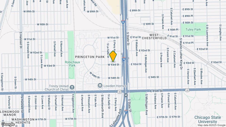 9256 S Perry Ave Map and Location Details