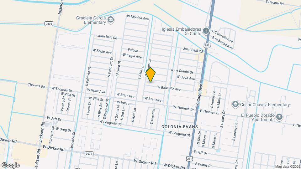 610 W Blue Jay Ave Map and Location Details