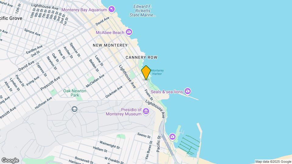 201 Cannery Row Map and Location Details