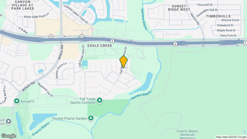 14818 Fall Creek Preserve Dr Map and Location Details