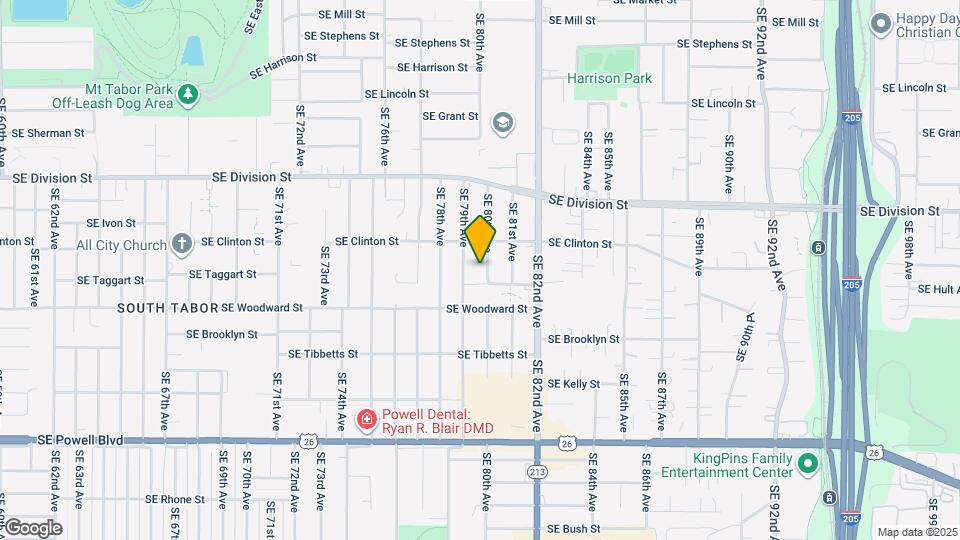 7929 Southeast Taggart Street Mapa y Detalles de la Ubicación
