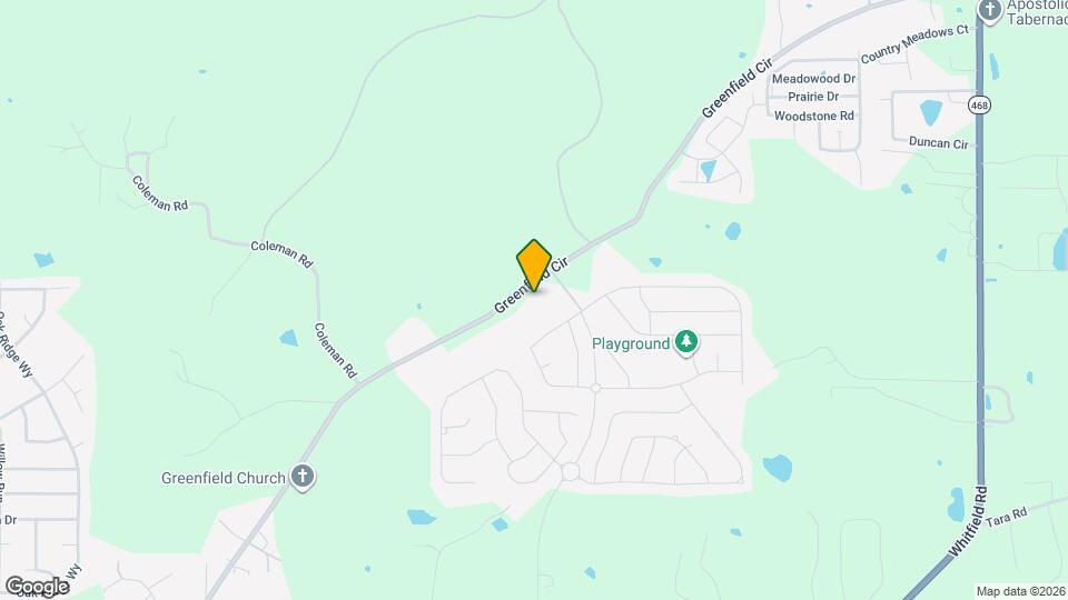 1172 Greenfield Cir Map and Location Details