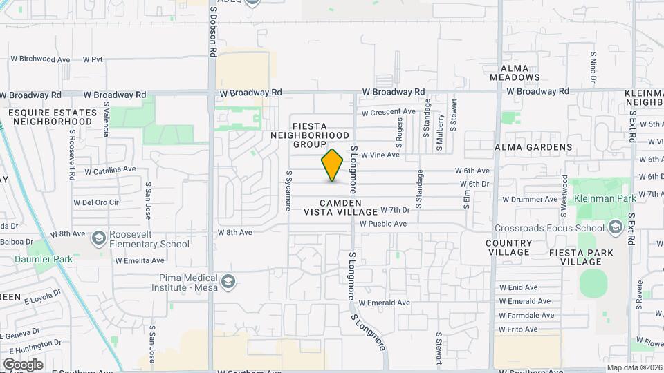 1641 W 6th Dr, Unit 123 Map and Location Details