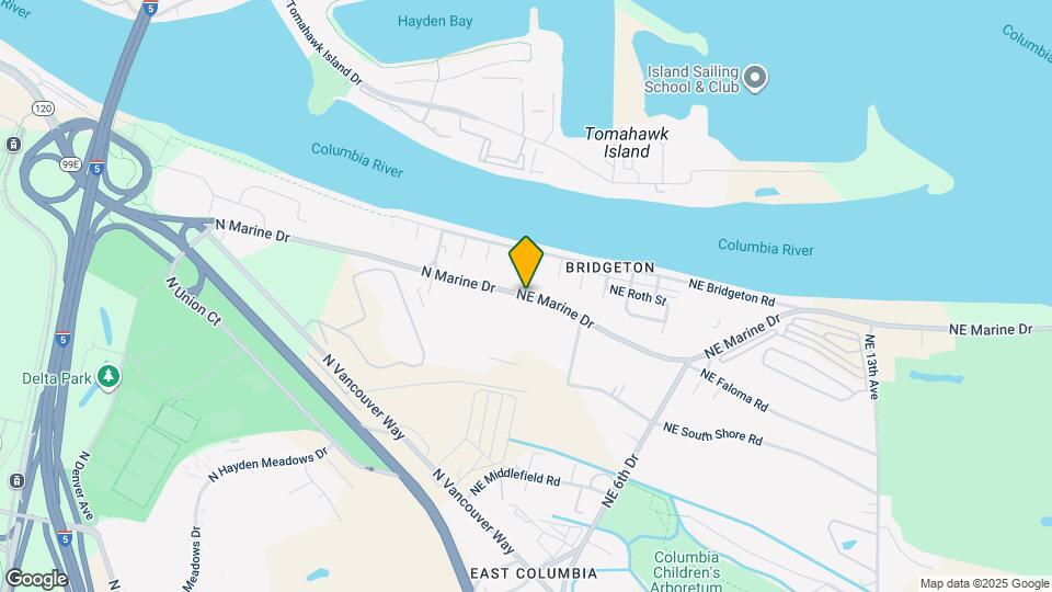 18989 NE Marine Dr Map and Location Details