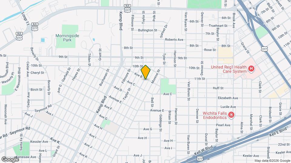 1203 Polk St Map and Location Details
