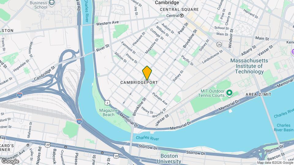 154 Allston St Map and Location Details