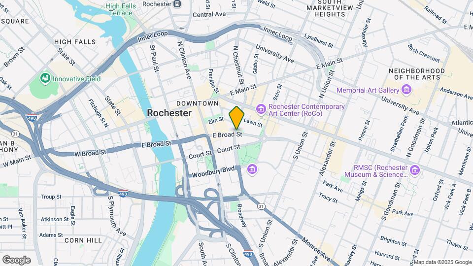 290 E Broad St Map and Location Details