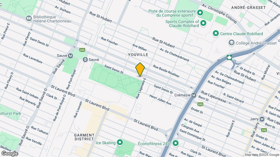 9147 Saint-Denis St Map and Location Details