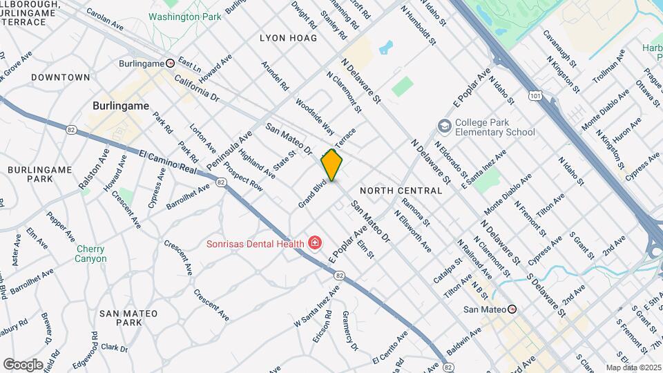 525 N San Mateo Dr Map and Location Details