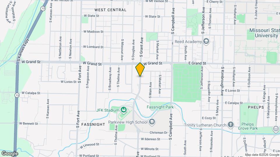 1073 S Grant Ave Map and Location Details