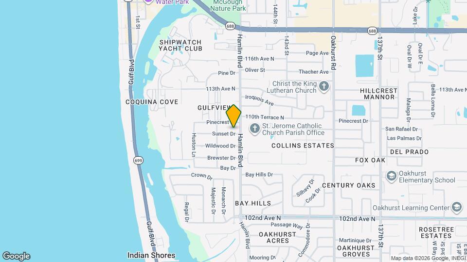 14623 Sunset Dr Map and Location Details