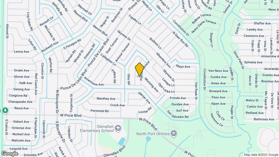 2255 Florida Terrace Map and Location Details
