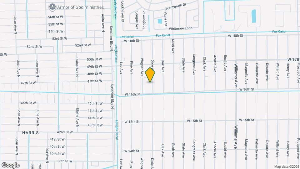 1607 Dixie Ave Map and Location Details