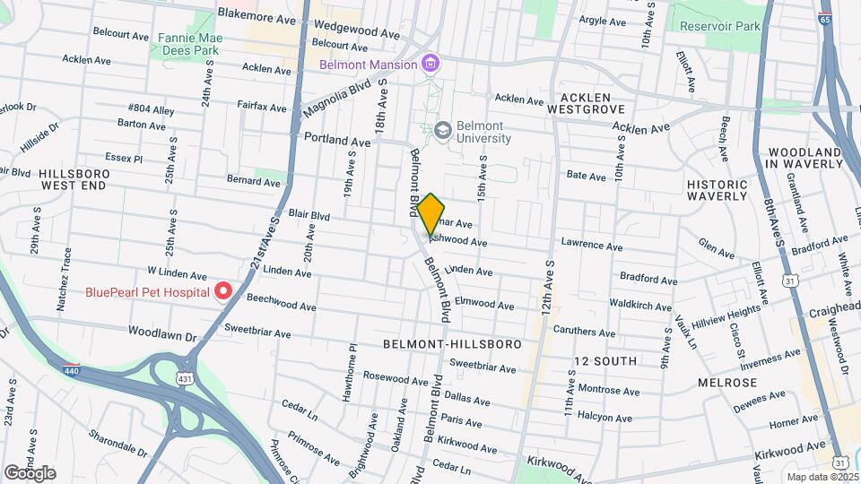1523 Ashwood Ave Map and Location Details