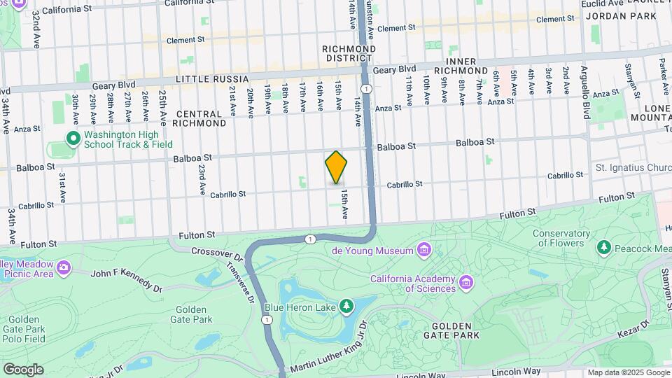 1445 Cabrillo St Map and Location Details