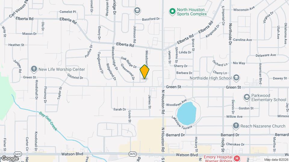 214 Meadowridge Dr Map and Location Details