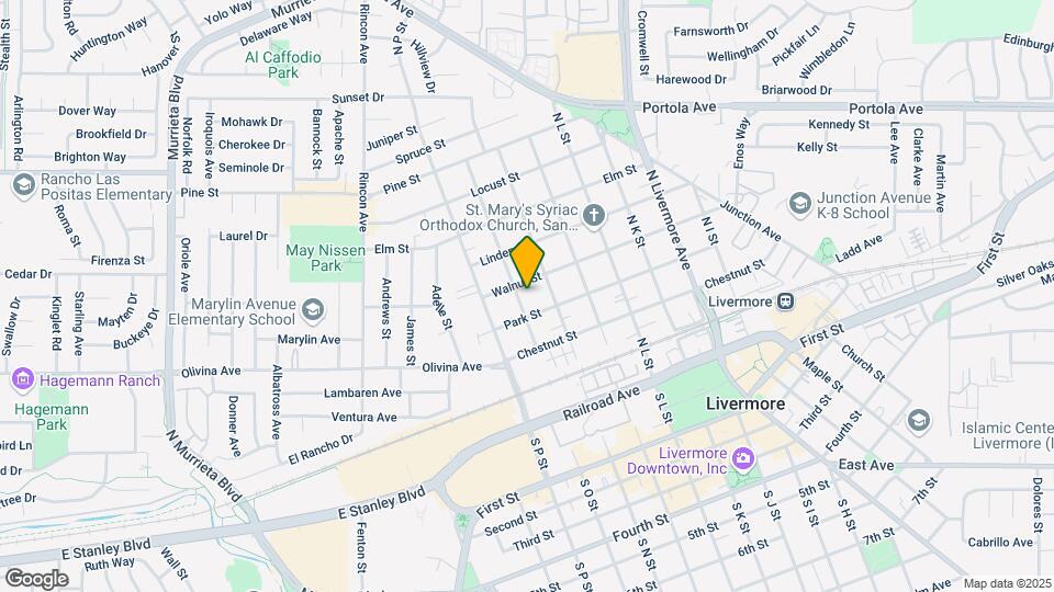 446 N O St Mapa y Detalles de la Ubicación