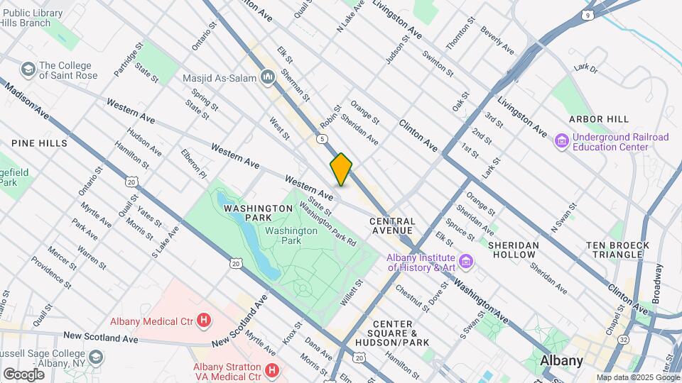 317 Washington Ave Map and Location Details