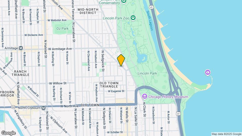 1844 N Lincoln Park Map and Location Details
