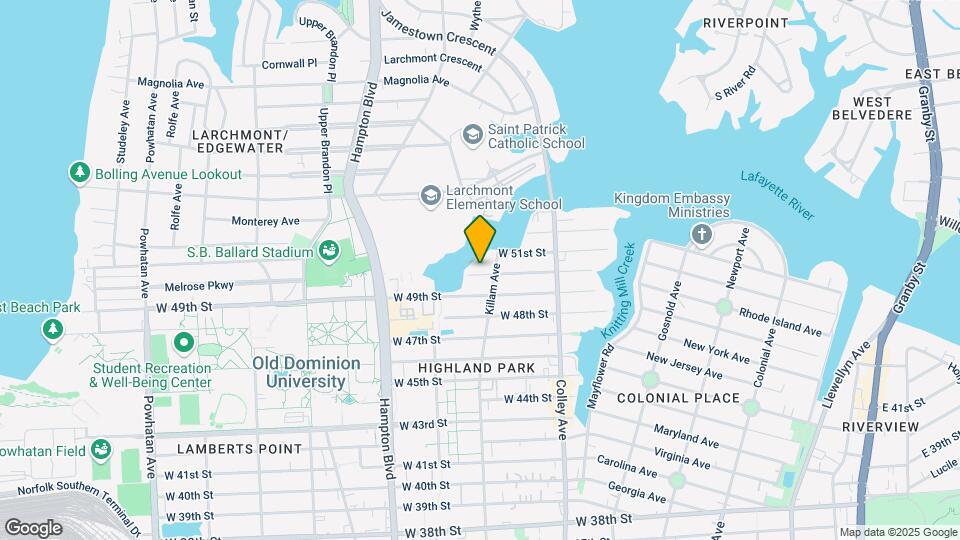 1012 W 50th St Map and Location Details