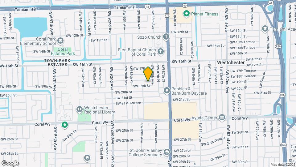 8825 SW 19th St Map and Location Details