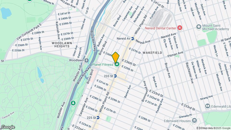 680 E 235th St Map and Location Details