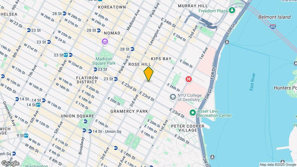 204-206 E 25th St Mapa y Detalles de la Ubicación
