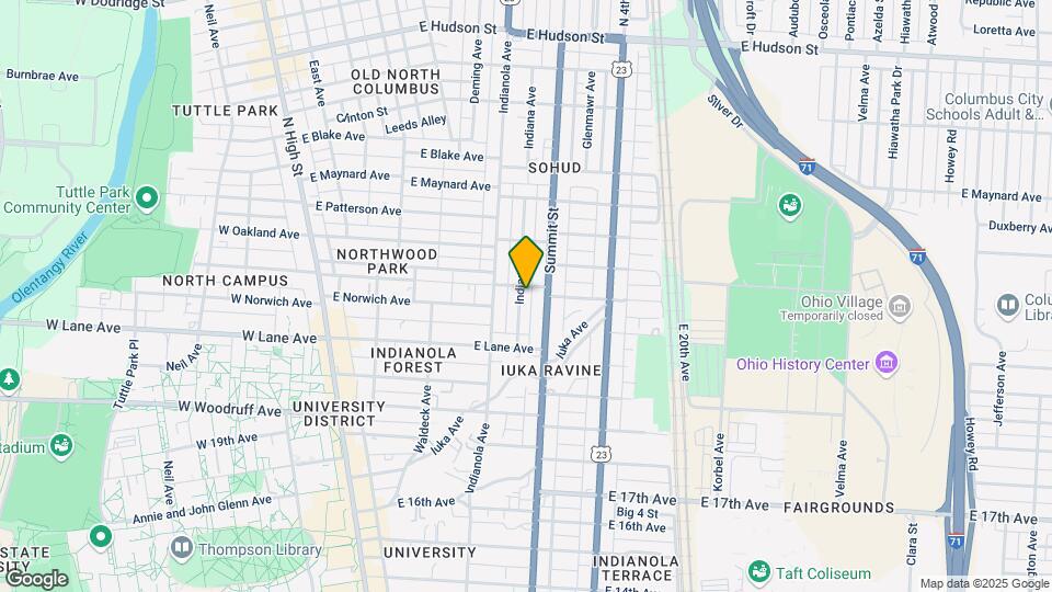 2158 Indiana Ave Map and Location Details