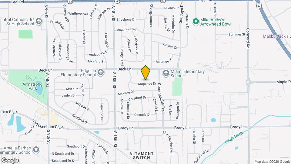 2112 Arapahoe Dr Map and Location Details