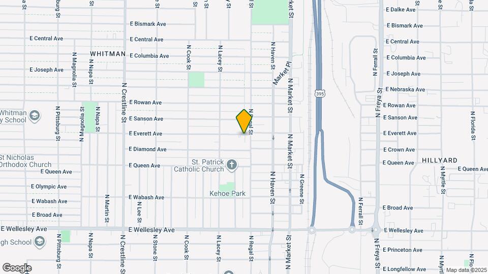 2816 E Everett Ave Map and Location Details