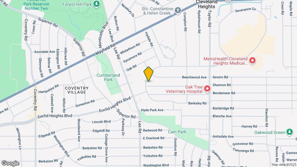 3230 Euclid Heights Blvd Map and Location Details