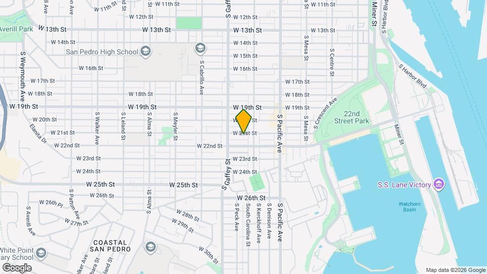 635 W 21st St, Unit 635-D Mapa y Detalles de la Ubicación