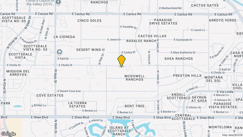 10111 E Cholla St Map and Location Details
