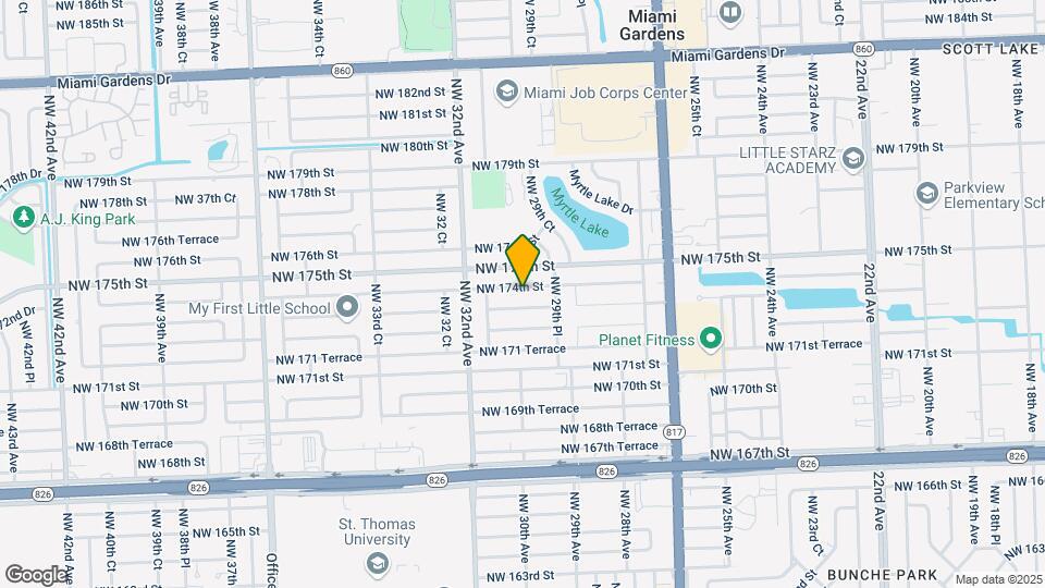 2980 NW 174th St Map and Location Details