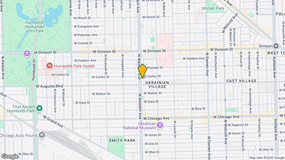 1013 N Western Ave Mapa y Detalles de la Ubicación