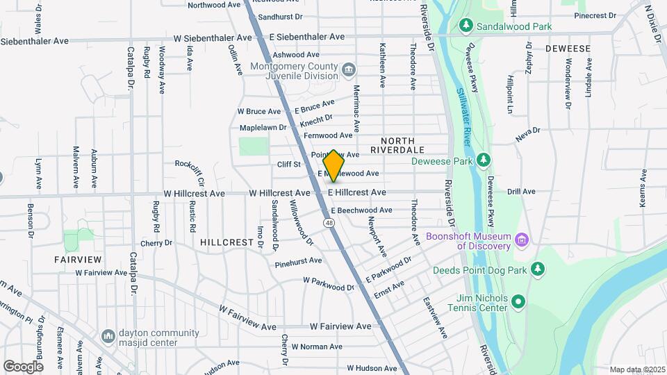 17 E Hillcrest Ave Mapa y Detalles de la Ubicación