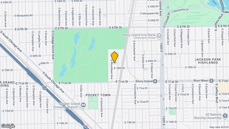 6949 S Woodlawn Ave Map and Location Details