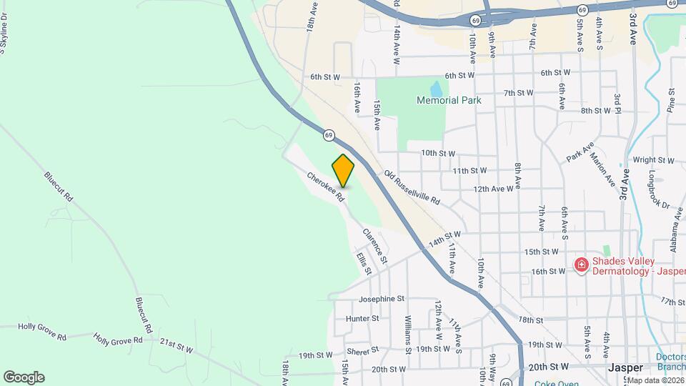 1209 Cherokee Rd Map and Location Details